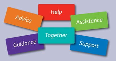  Help, assistance, support, together, guidance and advice