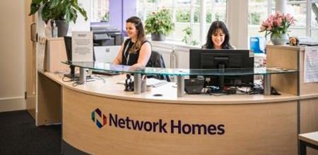 Network Homes reception area in Hertford