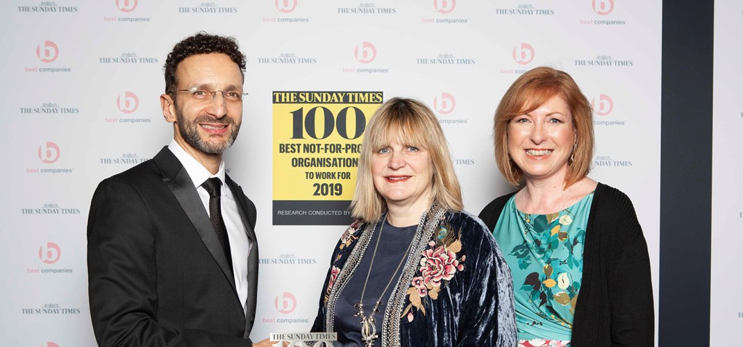 Placing 39th Not-for-Profit in Sunday Times Top 100